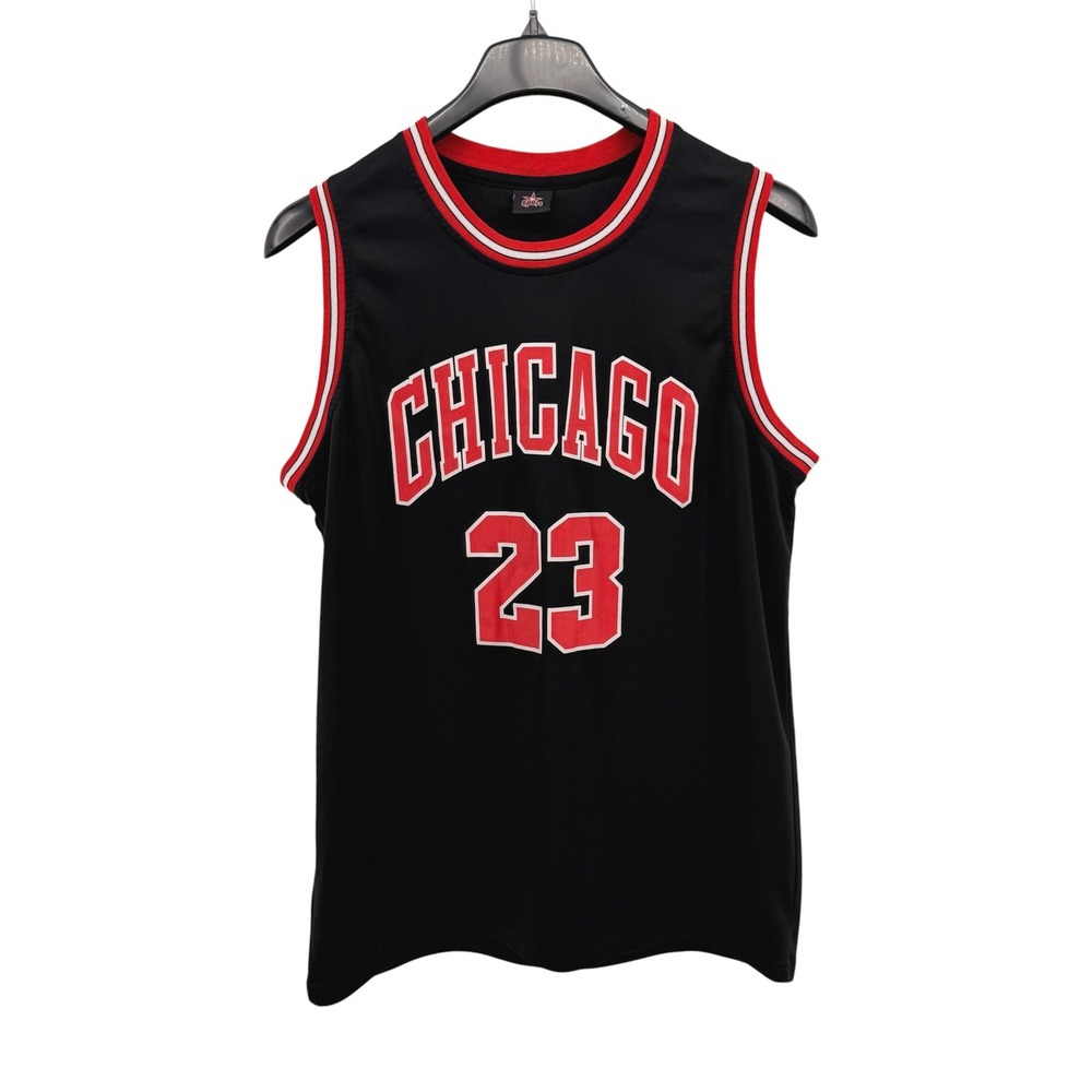 Sport Chicago Bulls 23 Michael Jordan Mens M/L Basketball Jersey Red Sleeveless
